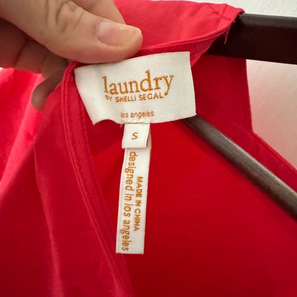 Red Ruffle Sleeve top - Picture 4 of 4